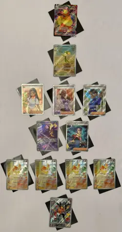 Pokemon TCG 12 Card Mixed Lot IR Full Art ex Fennekin Toxtricity Trainers NM - Image 1