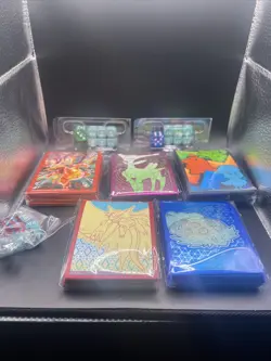 Mixed Lot of 5 DIFFERENT packs of Pokemon TCG Card Sleeves (65 ct.) Packs LOT x5 - Image 1
