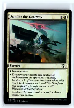 FOIL Sunder the Gateway March of the Machine - MTG Magic the Gathering Card - Image 1