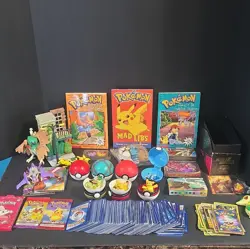 Pokemon Mixed Card Large Lot Toys Books Binders Cards Pokeballs Packs Watch - Image 1