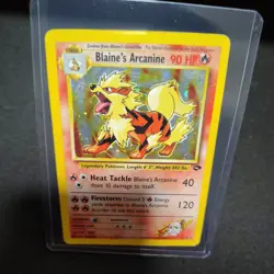 Pokemon Gym Challenge Blaine's Arcanine Holo Rare Card 1/132 Unlimited English - Image 1
