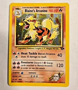 The Pokemon Company Blaine's Arcanine 1/132 Gym Challenge Holo Rare Unlimited EN - Image 1