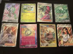 Pokemon English Card Lot X 8 Cards Full Art, Trainer Ex, V, Masterball Lot A3 - Image 1