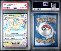 2025 Pokemon Jolteon ex Card #030 Psa 9 Mint - Image 3