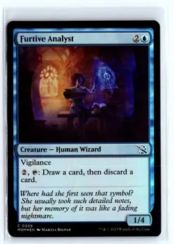 FOIL Furtive Analyst March of the Machine - MTG Magic the Gathering Card - Image 1
