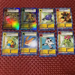 Vintage 1999 Digimon Digi-Battle Series 1 Card Lot Bandai Rare Holo 84 Cards - Image 1