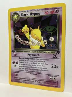 Pokemon Team Rocket Holo Dark Hypno 1st Edition Card 9/82 - Image 3
