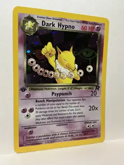 Pokemon Team Rocket Holo Dark Hypno 1st Edition Card 9/82 - Image 4
