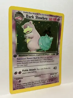 Pokemon Dark Slowbro 12/82 Team Rocket 1st Edition Holo Card - Image 3
