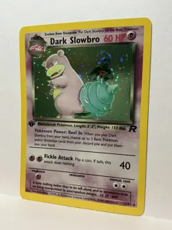 Pokemon Dark Slowbro 12/82 Team Rocket 1st Edition Holo Card - Image 4