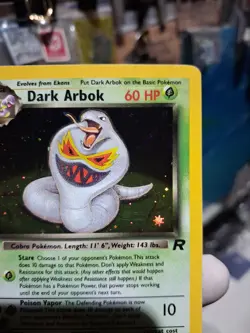 Dark Arbok Team Rocket Pokemon TCG 2/82 Near Mint - Image 3