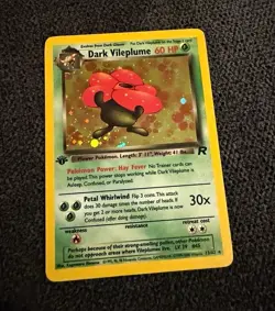 Pokemon Dark Vileplume 13/82 1st Edition Team Rocket Holo Rare WOTC Vintage - Image 1