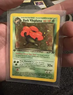Pokemon Dark Vileplume 13/82 1st Edition Team Rocket Holo Rare WOTC Vintage - Image 3