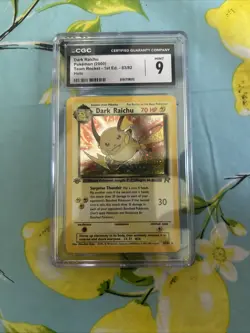 CGC 9 Mint 1st Edition DARK RAICHU 83/82 Pokemon Team Rocket CGC 9 Mint - Image 1