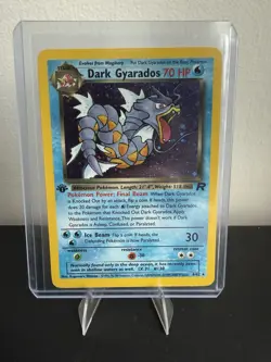 Pokemon TCG Dark Gyarados 8/82 Team Rocket Holo Rare 1st Edition - Image 1