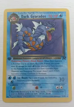 Dark Gyarados 25/82 1st Edition Rare Non Holo Pokemon Team Rocket WOTC Near Mint - Image 1