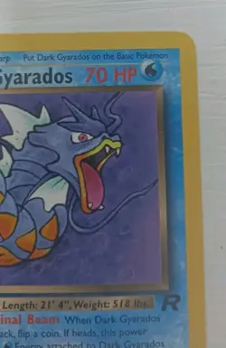 Dark Gyarados 25/82 1st Edition Rare Non Holo Pokemon Team Rocket WOTC Near Mint - Image 3