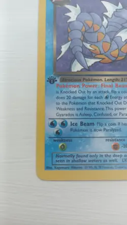 Dark Gyarados 25/82 1st Edition Rare Non Holo Pokemon Team Rocket WOTC Near Mint - Image 5