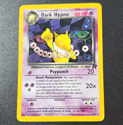 Wizards Pokemon TCG Dark Hypno 9/82 Team Rocket Holo Rare 1st Ed English 2000 - Image 1