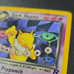 Wizards Pokemon TCG Dark Hypno 9/82 Team Rocket Holo Rare 1st Ed English 2000 - Image 2