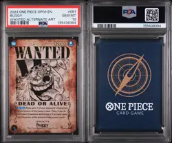 One Piece Buggy OP09-051 SP Wanted Poster Alternative Alt Art PSA 10 English - Image 2