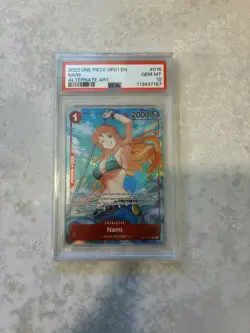 Nami 016 One Piece OP01-016 English Alt Art Errata PSA 10 PSA Mislabel see des - Image 1