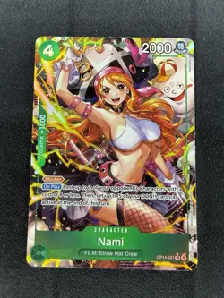One Piece Nami OP14-031 Alt Art SR The Azure Sea’s Seven English NM MINT Clean - Image 1