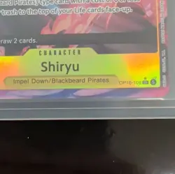 Shiryu OP16-108 SR Alt Art Holo English One Piece Card Game NM - Image 2