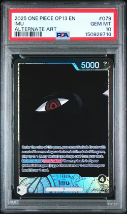 2025 ONE PIECE OP13-CARRYING ON HIS WILL ALTERNATE ART #079 IMU PSA 10 - Image 1