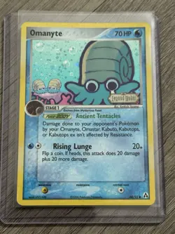 Pokemon TCG Omanyte Legend Maker 60/92 Stamped Reverse Holo Common English 70HP - Image 1