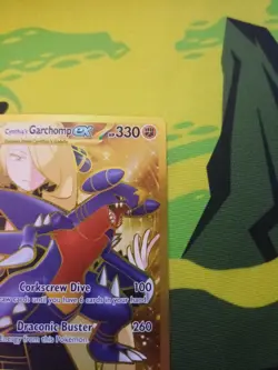 Pokemon TCG Destined Rivals Cynthia's Garchomp EX Card 241/182 Gold - Image 4