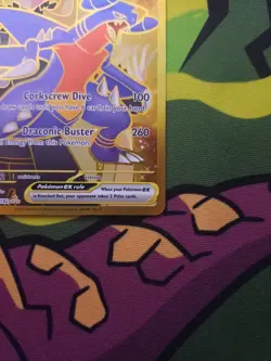 Pokemon TCG Destined Rivals Cynthia's Garchomp EX Card 241/182 Gold - Image 5