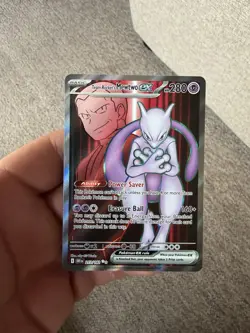 Pokemon TCG Team Rocket's Mewtwo 213/182 Destined Rivals Pack Fresh Mint - Image 1