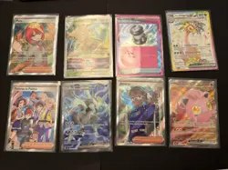 Pokemon English Card Lot X 8 Cards Full Art, Trainer Ex, V, Masterball Lot A2 - Image 1