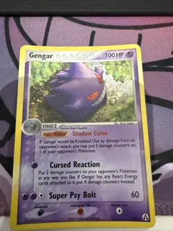 Pokemon Gengar TCG Card 5/92 EX Legend Maker Holo Rare - Image 1