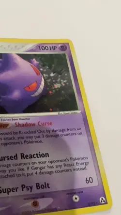 Pokemon Gengar TCG Card 5/92 EX Legend Maker Holo Rare - Image 2