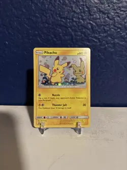 2019 Pokemon Team Up Pikachu Holo Promo #SM162 Black Star Promo Card - Image 1