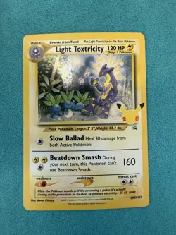 Light Toxtricity SWSH137 Holo Black Star Promo Celebrations Pokemon TCG NM - Image 1
