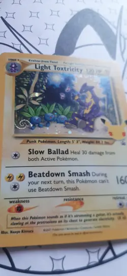 Light Toxtricity SWSH137 | 25th Celebrations Black Star Promo | Pokemon Card NM - Image 1