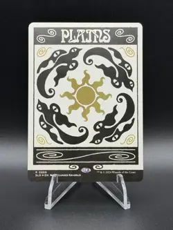 MTG Secret Lair Plains #0888 SLD0888 Bonus Card Foil - Image 1
