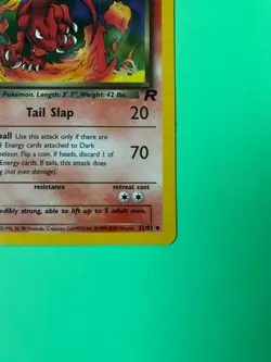 Pokemon Team Rocket Dark Charmeleon Gold W Stamp Kraft Giveaway Promo NM 32/82 - Image 4