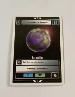 Star Trek CCG Missions Excavation Card - Image 1