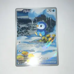 Pokemon TCG Piplup 098/094 SM Cosmic Eclipse Reverse Holo Common 70 HP - Image 1