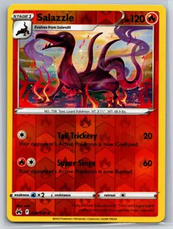 Salazzle 028/159 Uncommon Crown Zenith Pokemon Reverse Holo Near Mint - Image 1
