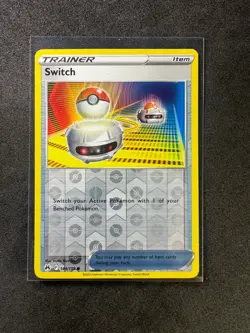 Switch 144/159 Common Crown Zenith Pokemon Reverse Holo Near Mint - Image 1