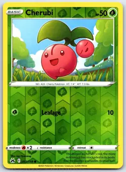 Cherubi 011/159 Common Crown Zenith Pokemon Reverse Holo NM HyunJung - Image 1