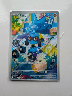 Pokemon TCG Riolu SV01: Scarlet & Violet 215/198 IR Holo Eng (SEE DESCRIPTION) - Image 1