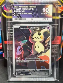 Pokemon TCG Team Rocket's Mimikyu 238/217 Ace 10 Perfect Subs Ascended Heroes - Image 1