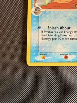 Pokemon TCG Swablu (Delta Species) EX Dragon Frontiers 65/101 Stamped Reverse LP - Image 5