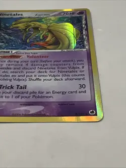 Ninetales Reverse Holo LP -Stamped Pokemon Card- EX Dragon Frontiers 8/101 RARE - Image 2
